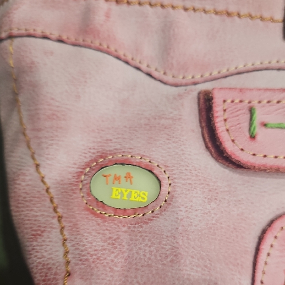 Trendy Pink and Green Lace-Up Women's Boots - Picture 3 of 4
